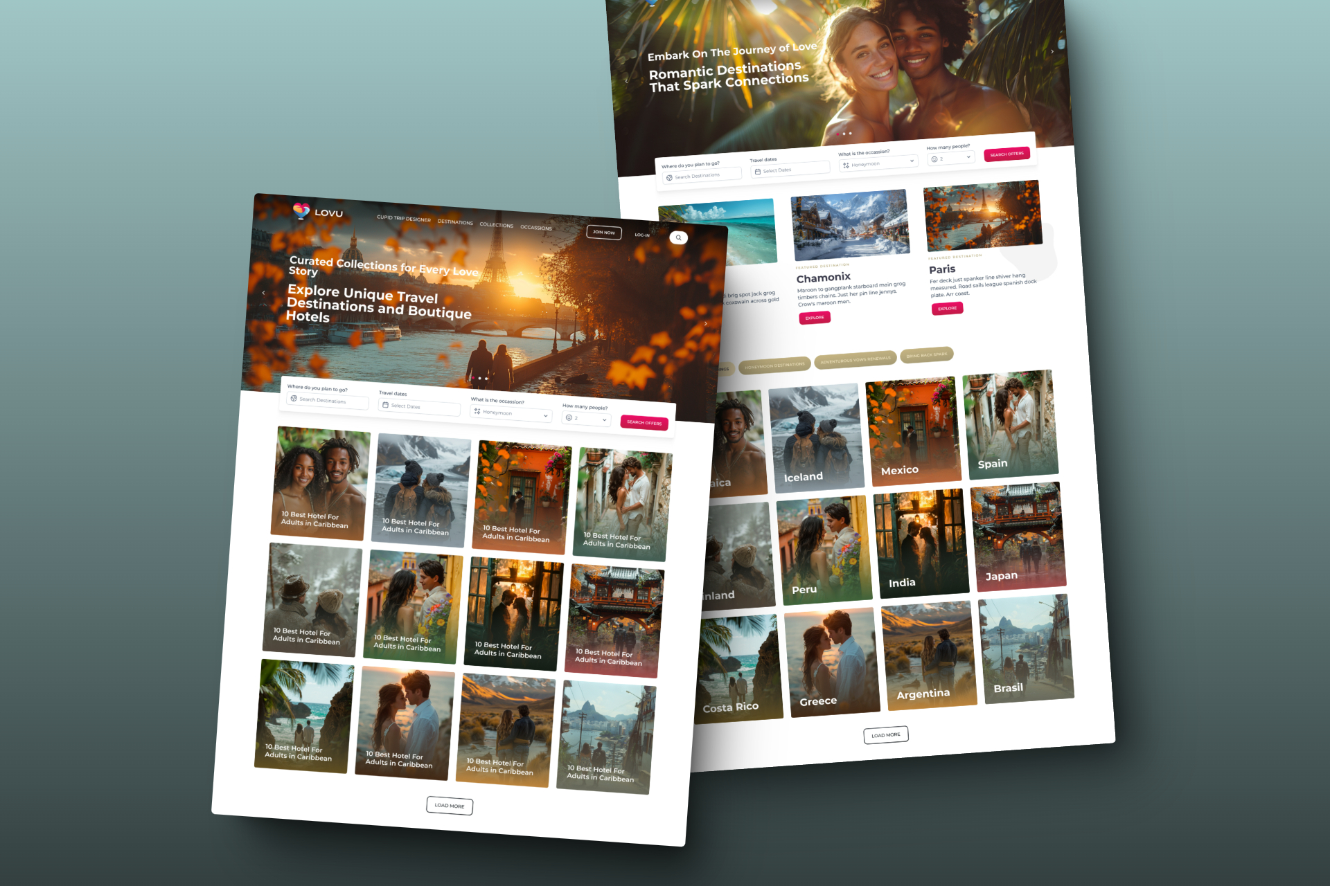 LOVU Romace Travel Platform