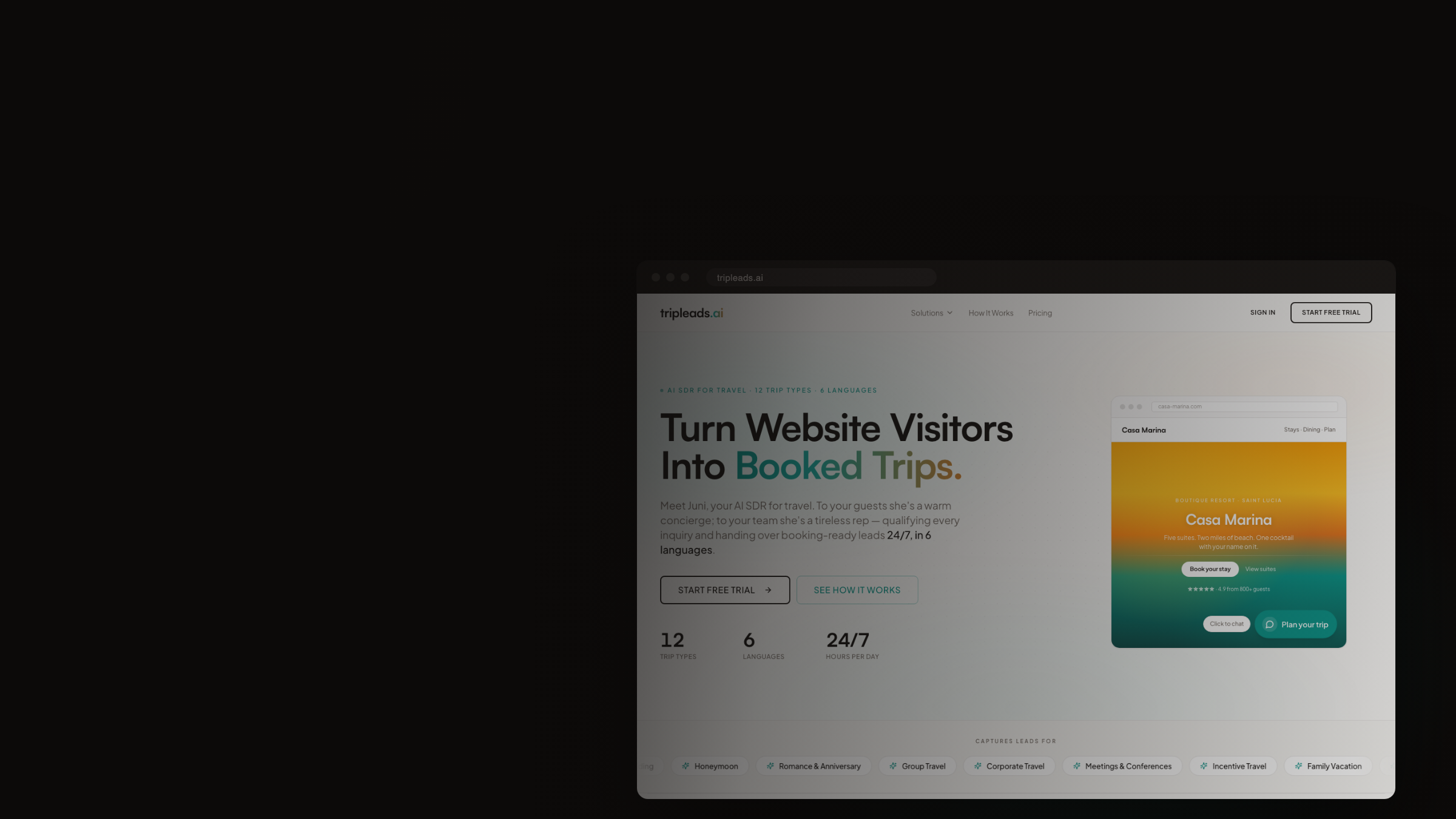 TripLeads.AI — AI Lead Capture for Travel